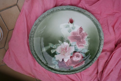 Grand plat rond faience de - grand,