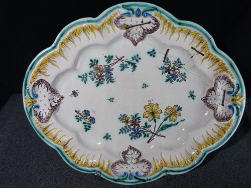 Plat ancien faience 18 - plat,