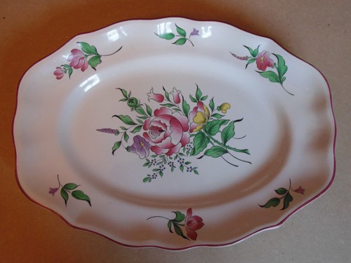 Plat ovale faience de - plat,