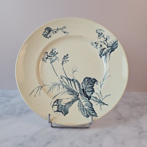 Plat rond décor primevère - plat, de