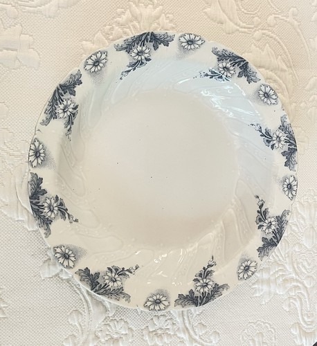 Ancien plat rond creux g - rond,